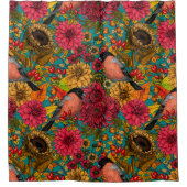 Autumn tuin 3 douchegordijn (Voorkant)