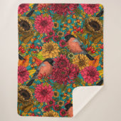 Autumn tuin 3 sherpa deken (Voorkant)