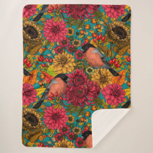 Autumn tuin 3 sherpa deken