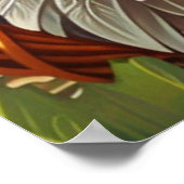 Autumn Turkey Pumpkins Thanksgiving Poster (Hoek)