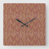 Autumn Twig Vierkante Klok (Voorkant)