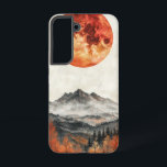 Autumn Twilight Peaks telefoonhoesje Samsung Galaxy Hoesje<br><div class="desc">Een warme herfstzon gaat onder over een gloeiend bosgebergte en legt de rijke essentie van de schemering in natuur vast.</div>