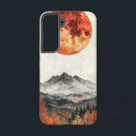 Autumn Twilight Peaks telefoonhoesje Samsung Galaxy Hoesje<br><div class="desc">Een warme herfstzon gaat onder over een gloeiend bosgebergte en legt de rijke essentie van de schemering in natuur vast.</div>