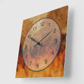 Autumn Twilight Vierkante Klok (Hoek)