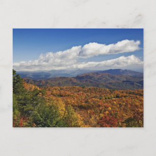 Autumn uitzicht Zuid-Appalachian Mountains Briefkaart