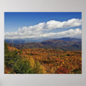 Autumn uitzicht Zuid-Appalachian Mountains Poster (Voorkant)