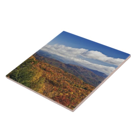 Autumn uitzicht Zuid-Appalachian Mountains Tegeltje (Zijkant)