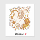 Autumn Unicorn Sticker (Vel)