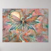 Autumn Upgust Fairy Fantasy Art van Molly Harrison Poster (Voorkant)