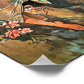 Autumn van Alfons Mucha 1896 Poster (Hoek)