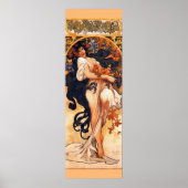Autumn van Alfons Mucha Poster (Voorkant)