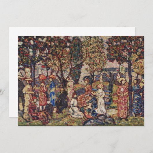 Autumn van Maurice Prendergast, Kunst (Voorkant / Achterkant)