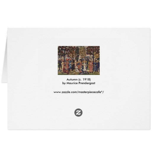 Autumn van Maurice Prendergast,  Kunst (Achterkant Horizontaal)