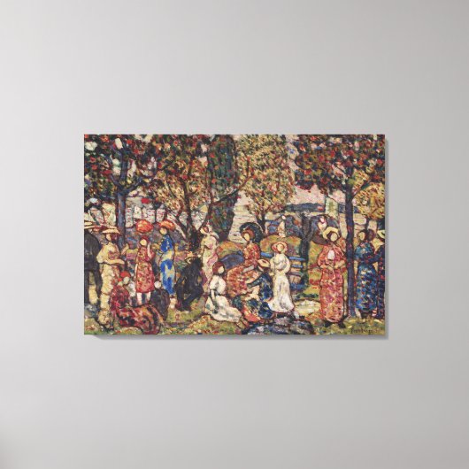 Autumn van Maurice Prendergast,  Kunst Canvas Afdruk (Voorkant)