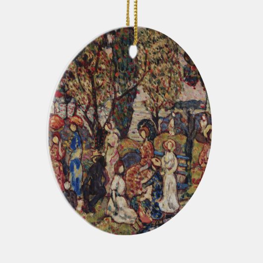 Autumn van Maurice Prendergast,  Kunst Keramisch Ornament (Rechts)