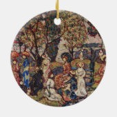 Autumn van Maurice Prendergast, Kunst Keramisch Ornament (Achterkant)