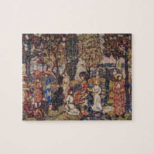Autumn van Maurice Prendergast,  Kunst Legpuzzel (Horizontaal)