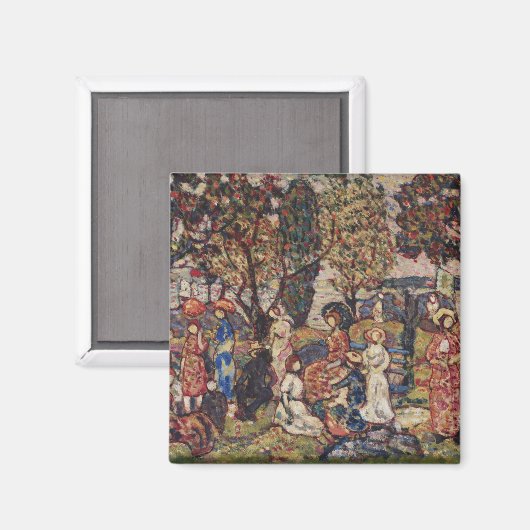 Autumn van Maurice Prendergast,  Kunst Magneet (Voorkant / Achterkant)