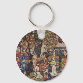 Autumn van Maurice Prendergast,  Kunst Sleutelhanger (Achterkant)