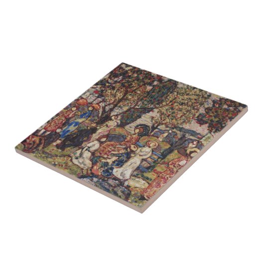 Autumn van Maurice Prendergast,  Kunst Tegeltje (Zijkant)