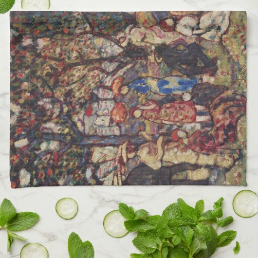 Autumn van Maurice Prendergast,  Kunst Theedoek (Gevouwen)