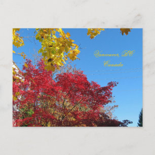 Autumn Vancouver, BC Briefkaart