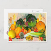 AUTUMN VEGERABLES ~ Briefkaart (Voorkant / Achterkant)