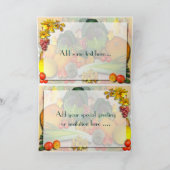 AUTUMN VEGETALES ~ Card (Binnen)