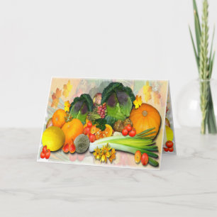 AUTUMN VEGETALES ~ Card