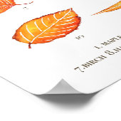 Autumn verlaat collectie waterverf poster (Hoek)
