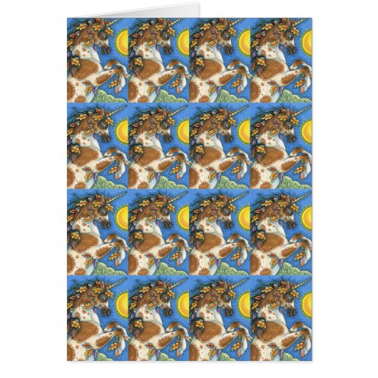 AUTUMN VERLAAT EEN UNICORN STALLION, HORSKAART (Voorkant)