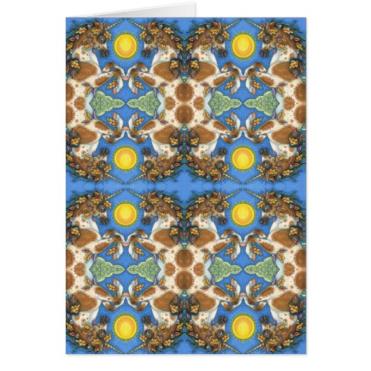 AUTUMN VERLAAT EEN UNICORN STALLION, HORSKAART (Voorkant)