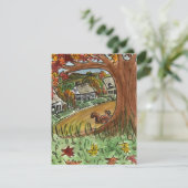 AUTUMN VERLAAT HUISHOUDENDE PARTIJINVITATIE KAART (Staand voorkant)