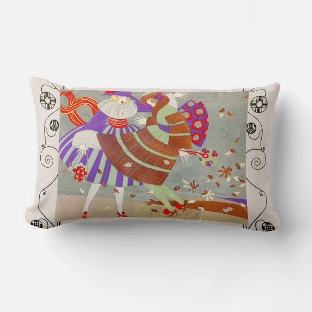 AUTUMN VERLAAT IN DE WINDT/BEAUTY geometrische cir Kussen (Voorkant)