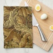 Autumn verlaat William Morris patroon Theedoek (Quarter Fold)