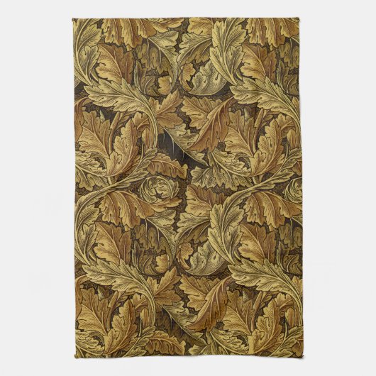 Autumn verlaat William Morris patroon Theedoek (Verticaal)