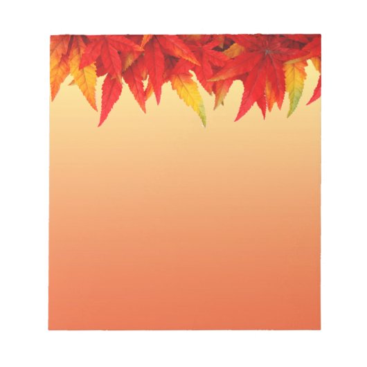 Autumn verliest grens notitieblok (Voorkant)