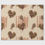 Autumn verliest hart cadeaupapier (Vlak)