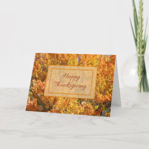 Autumn verliest Thanksgiving-kaart Feestdagen Kaart