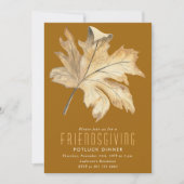 Autumn Verlof Friendsgiving Invitation Kaart (Voorkant)