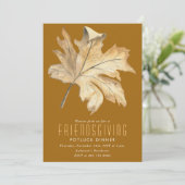 Autumn Verlof Friendsgiving Invitation Kaart (Staand voorkant)
