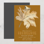 Autumn Verlof Friendsgiving Invitation Kaart (Voorkant / Achterkant)