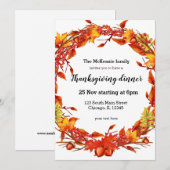 Autumn vertrekt kaart (Voorkant / Achterkant)