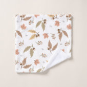 Autumn vertrekt patroon badhanddoekset bad handdoek (Wasdoekje)