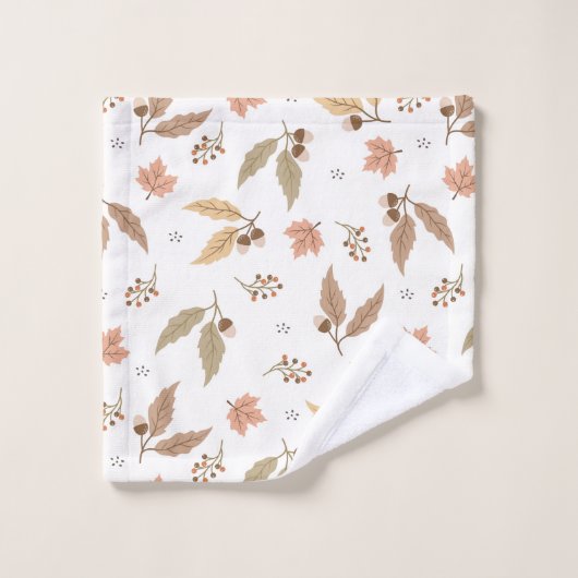 Autumn vertrekt patroon badhanddoekset bad handdoek (Wasdoekje)