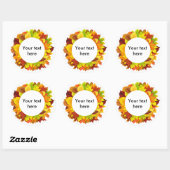 Autumn vertrekt ronde sticker (Vel)