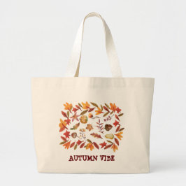 AUTUMN VIBE GROTE CANVAS TAS