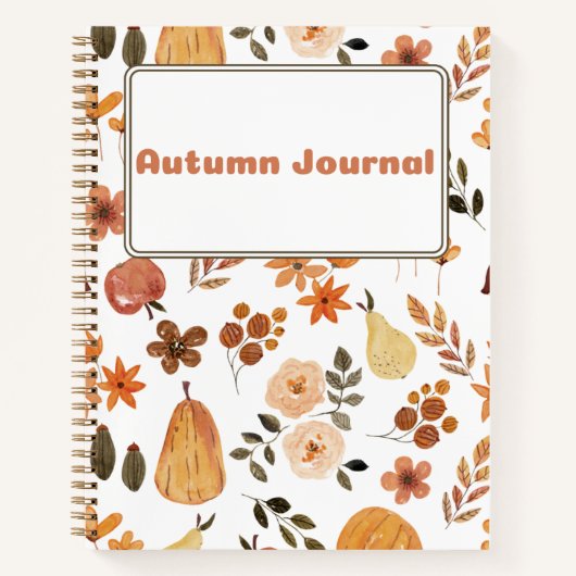 Autumn Vibe Journal cadeau voor haar 🌸💗🤎🍁✨ Notitieboek (Voorkant)