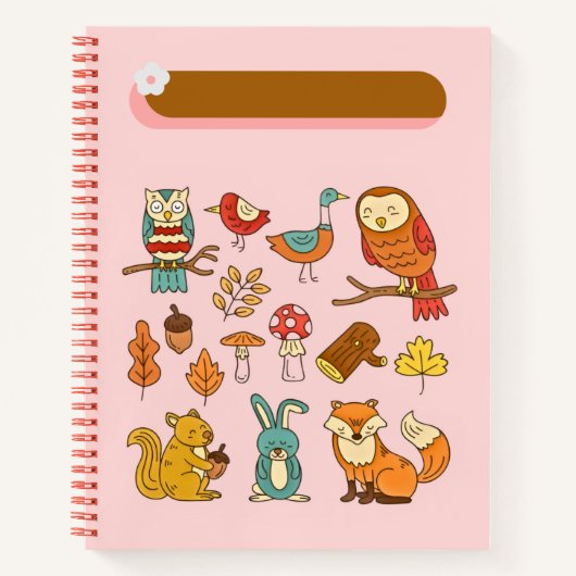 Autumn Vibe Journal cadeau voor haar 🌸💗🤎🍁✨ Notitieboek (Voorkant)