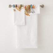 Autumn Vibes Bathroom Towel Set Bad Handdoek (Insitu)